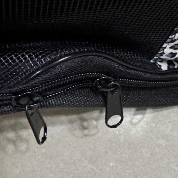 Dog Cat Carrier Animal Print Soft Sided Pets Portable Folding Polyester Bag - Picture 6 of 11